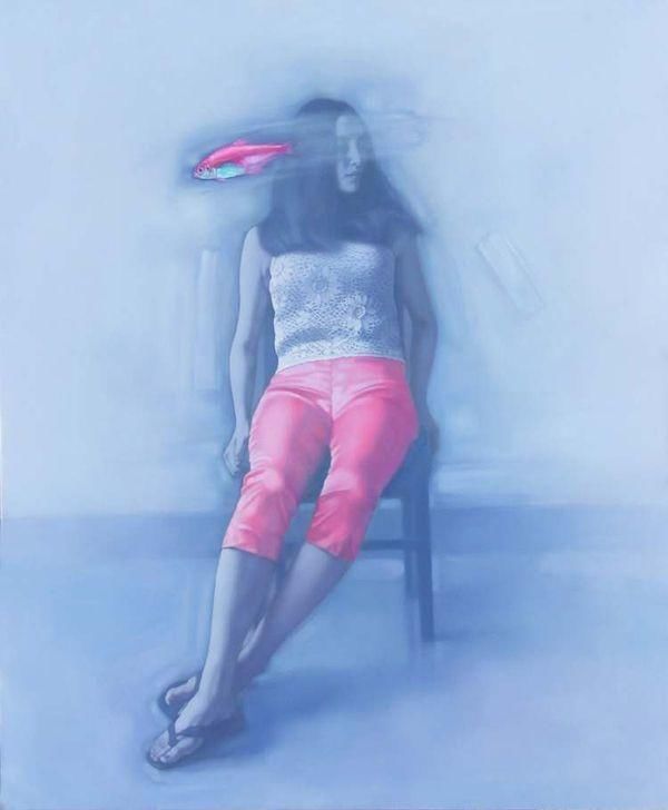 内心世界$她用女画家的敏感和细腻,画出女性的世俗之美