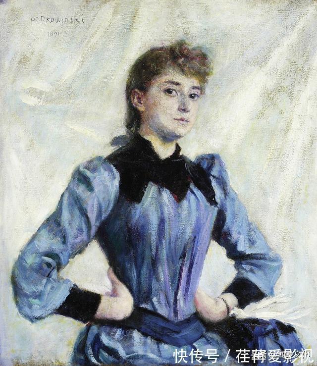印象派$学赏画186:第一个将印象派引入波兰的人——波德科维斯基