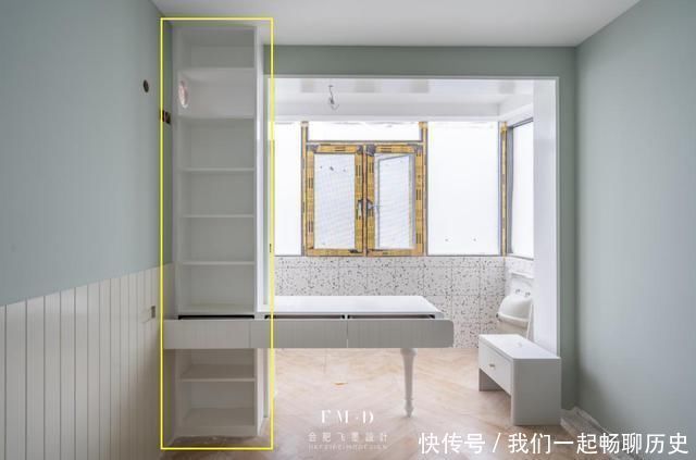 阳台|我以后也把卧室和阳台打通，在门洞一侧装连体书桌，实用性杠杠滴