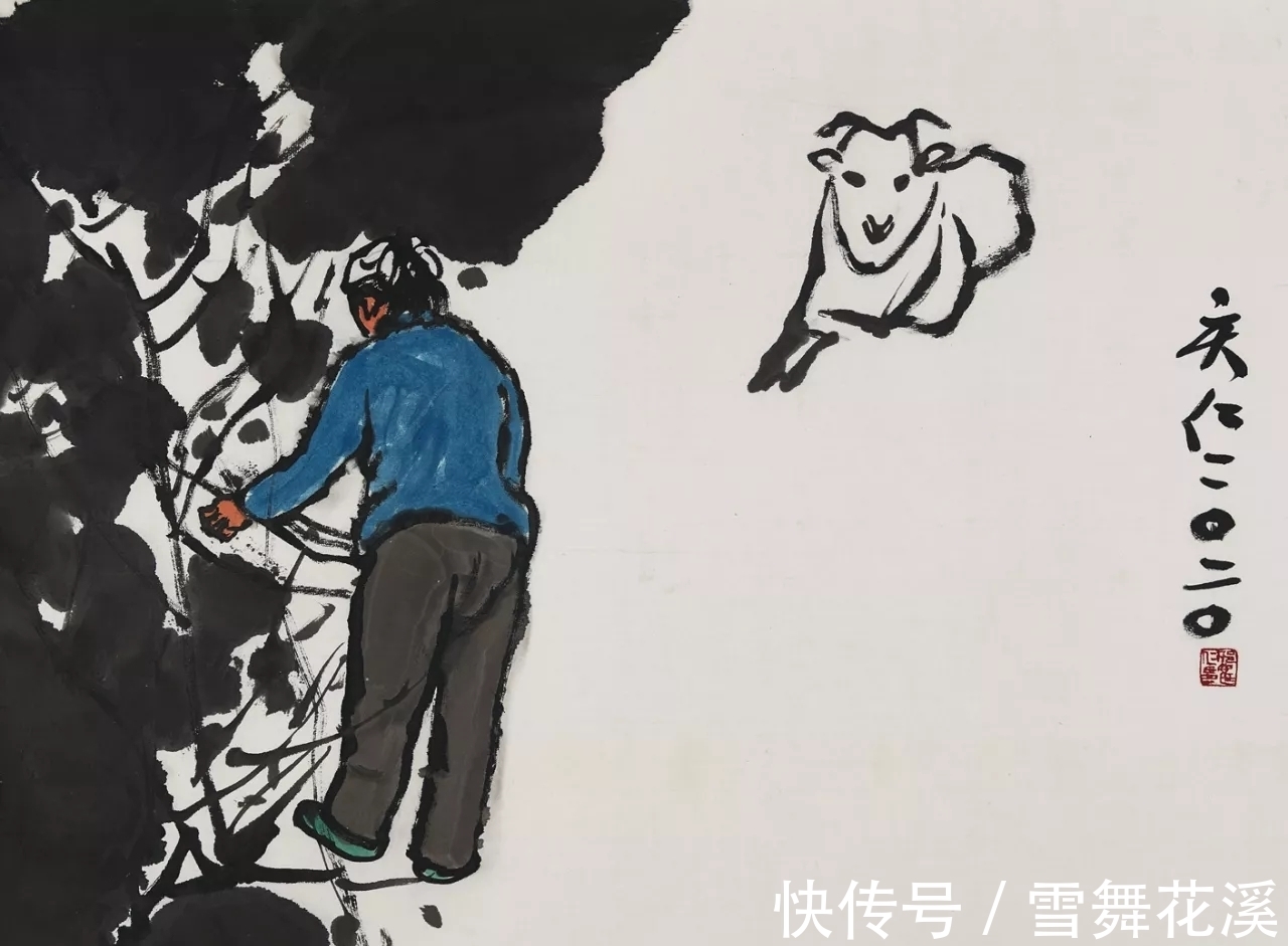 人物画$放下别人就是自己|邢庆仁人物画