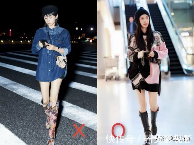 穿衣|矮个子女生穿长靴时,谨记这3个“穿衣法则”,显高真的没那么难