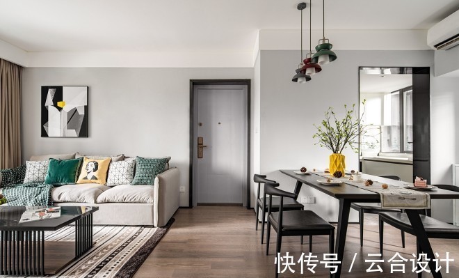 浅灰色|云合设计——90㎡的现代北欧风,看完上头,我爱了!