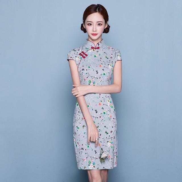 修身|谁说旗袍不能穿出门,现在都穿改良旗袍,优雅复古气质出众