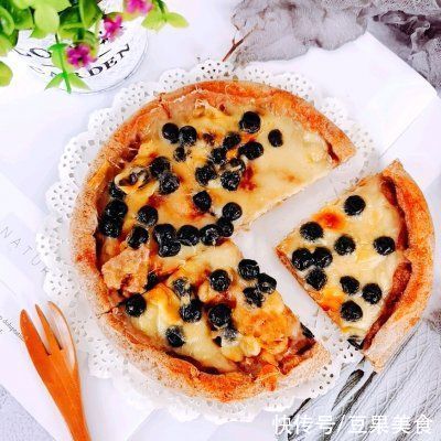 #精致一人食#芝士浓郁！Q弹爽滑珍珠粉圆披萨