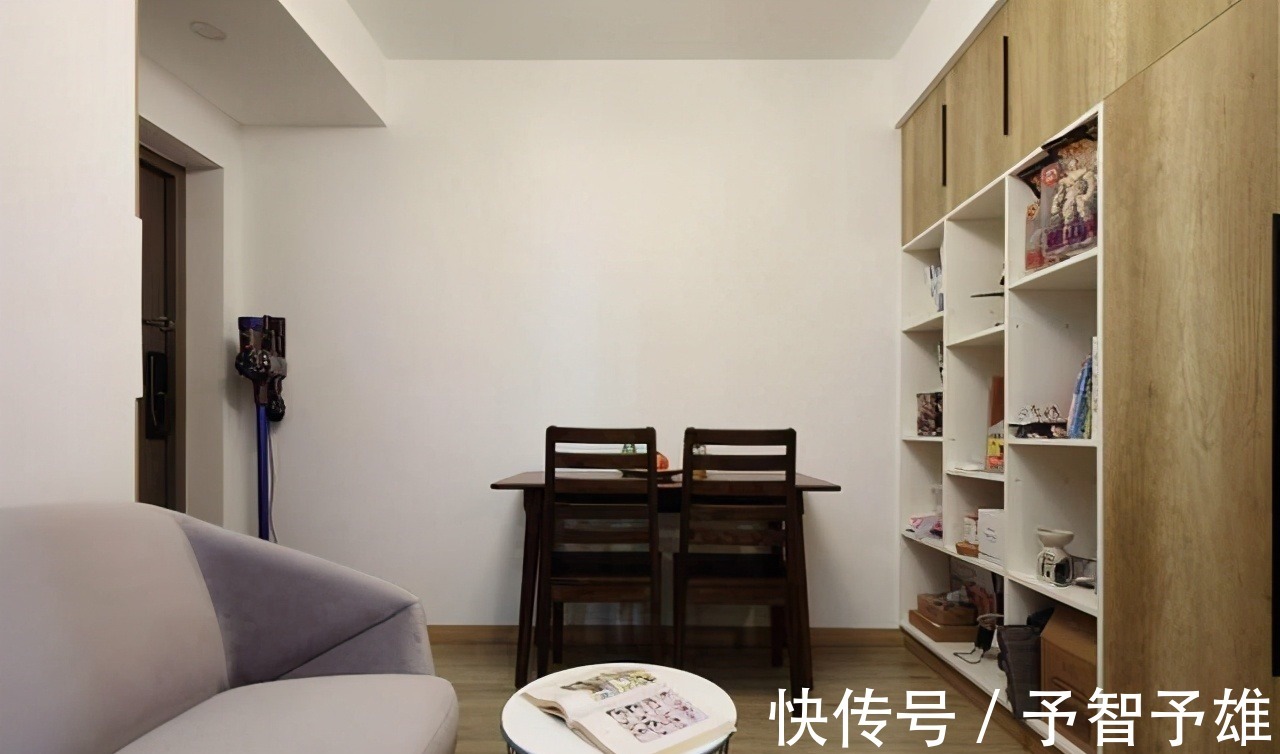 大柜|三口之家的62㎡两居,半米不浪费,收纳力太强了,清新简约真舒适