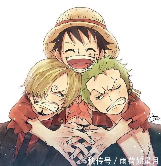 路飞|海贼王草帽团三大主力壁纸分享,三人版巨型大皇帝也有灵魂