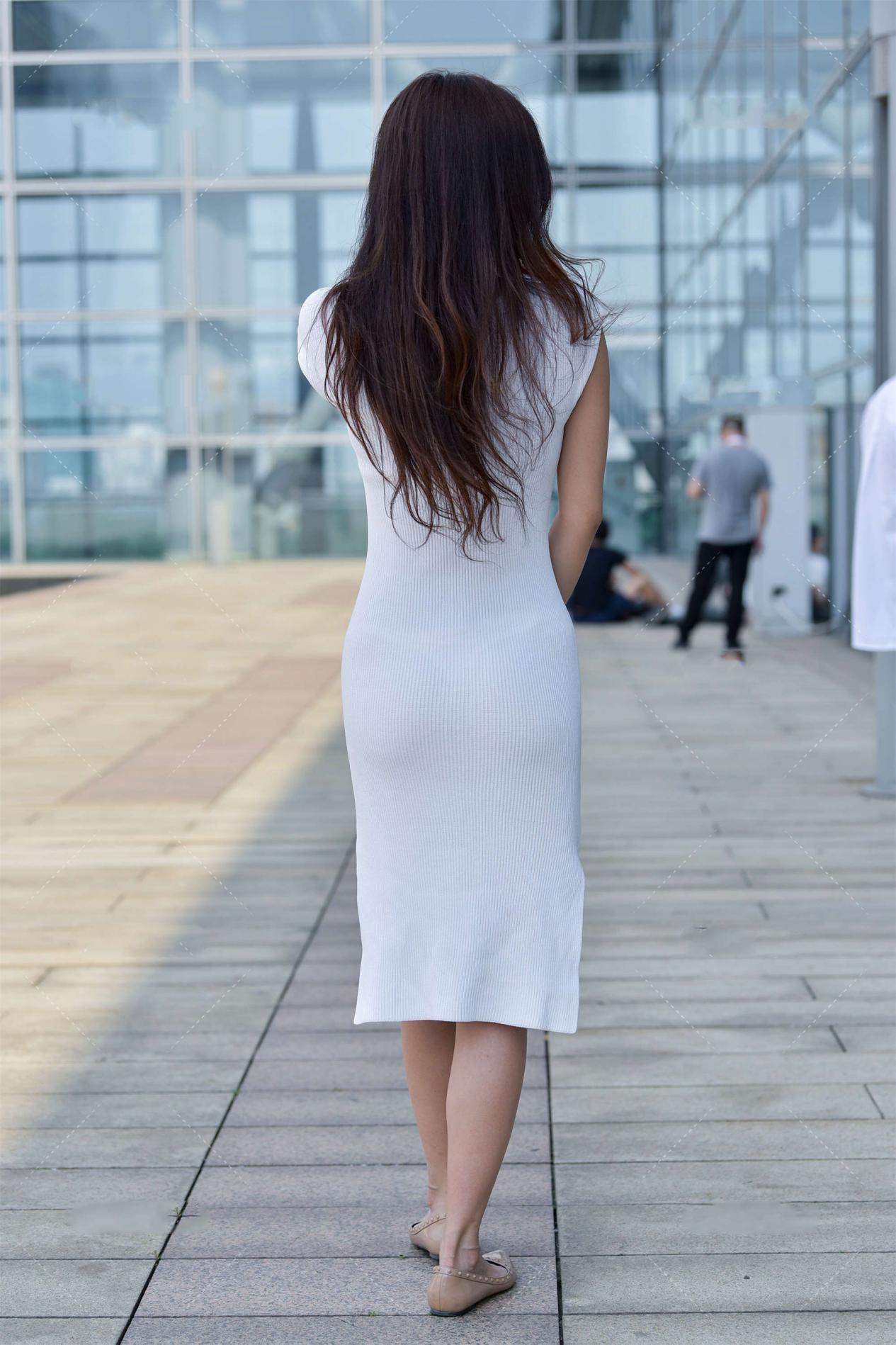 优雅|优雅又高贵的穿搭, 一条白色的裙子就可以