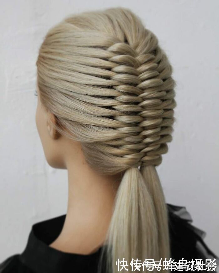 发型 65张编发照片,这哪是编头发分明是画画,图3这发型一次要半天