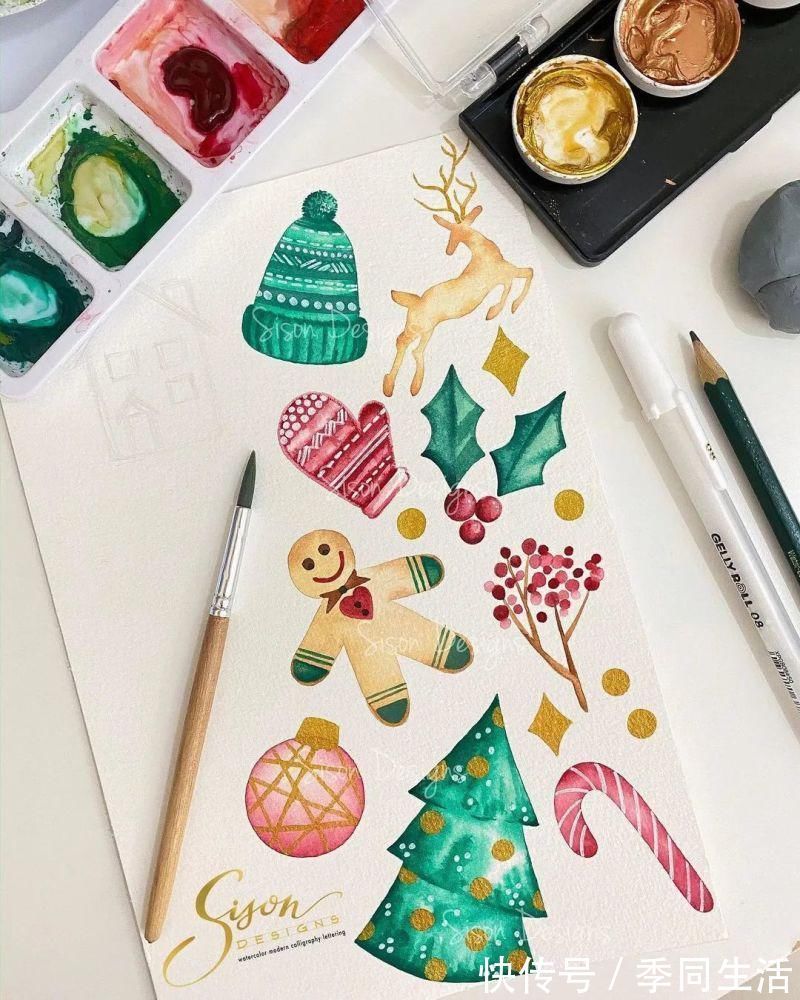 笔尖&美爆!70张超简单小清新的水彩手账,你想要的都在这里!收藏这篇就够了!