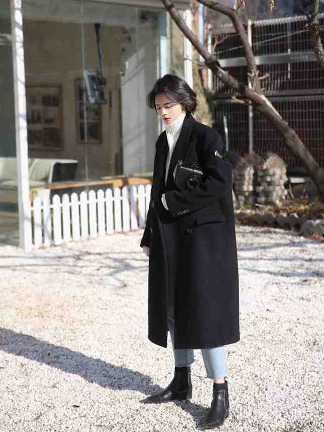 高领毛衣 大衣内搭别乱选!一件高领毛衣就能满足所有的穿衣需求,温柔优雅