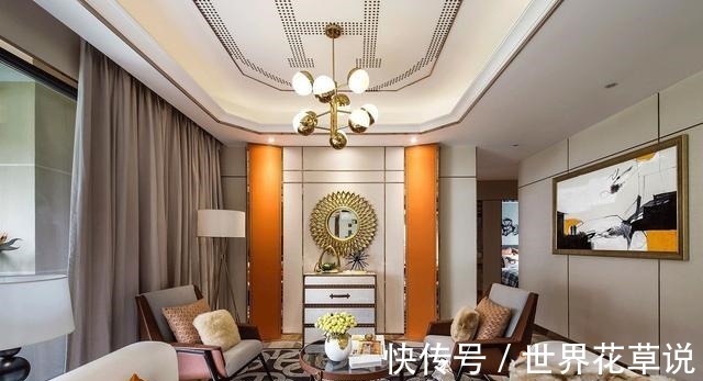 空间|轻奢风格设计,120㎡装修效果明艳四方,越看越有格调!