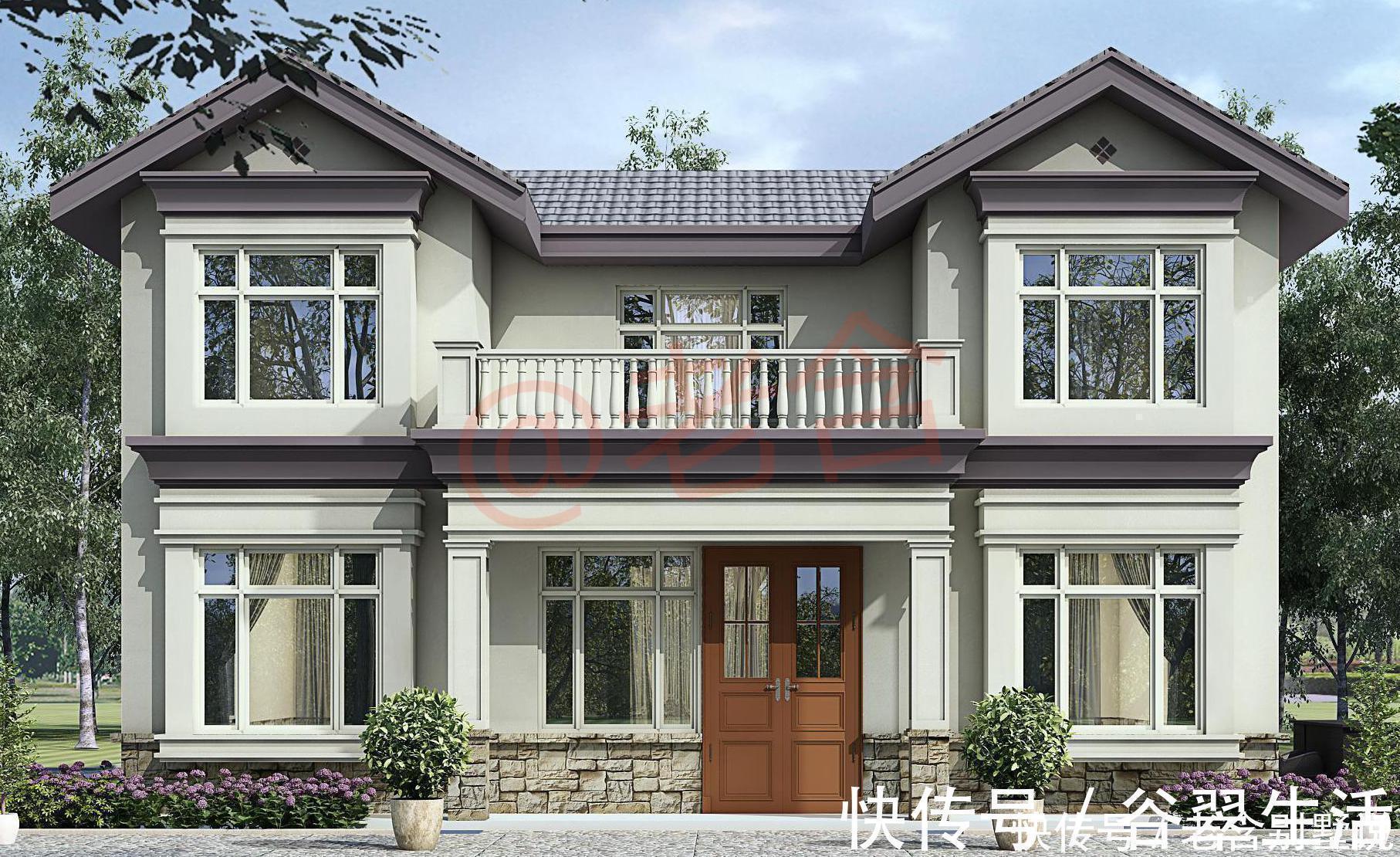 柴火|总算找到20万就能盖的农村二层别墅,选了2套,哪套更适合农村盖