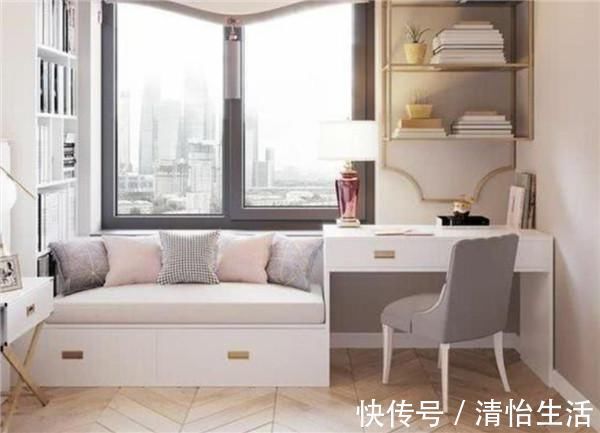 喝茶|卧室阳台装飘窗这是最没用的设计，现在流行设计成实用的组合桌