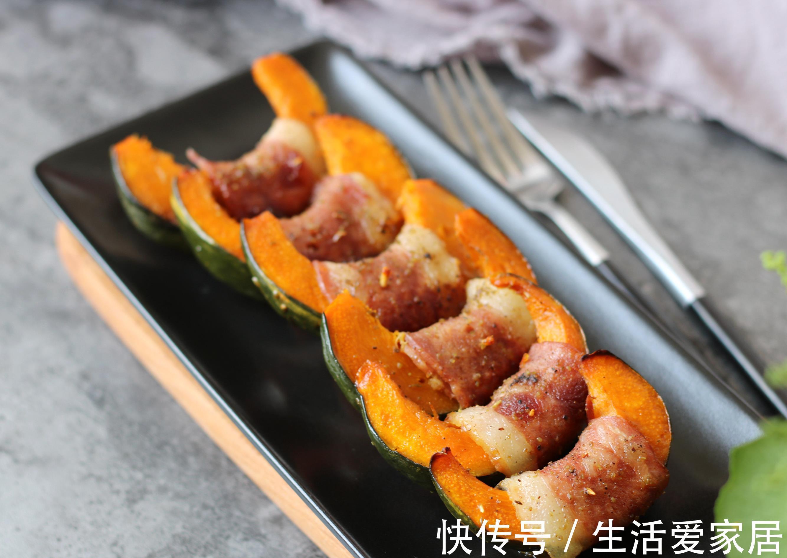 南瓜培根卷|它是天然补锌菜，常吃脾胃吸收好，2块钱1斤，家家户户吃得起