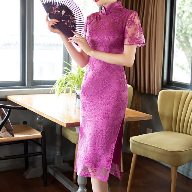 版型|中国式独有的改良式旗袍连衣裙,优雅高贵感受民国风情