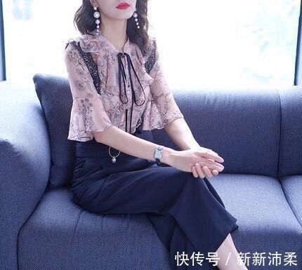 套装 若你身高不够, 就穿这样的阔腿裤套装, 显高显嫩有气质