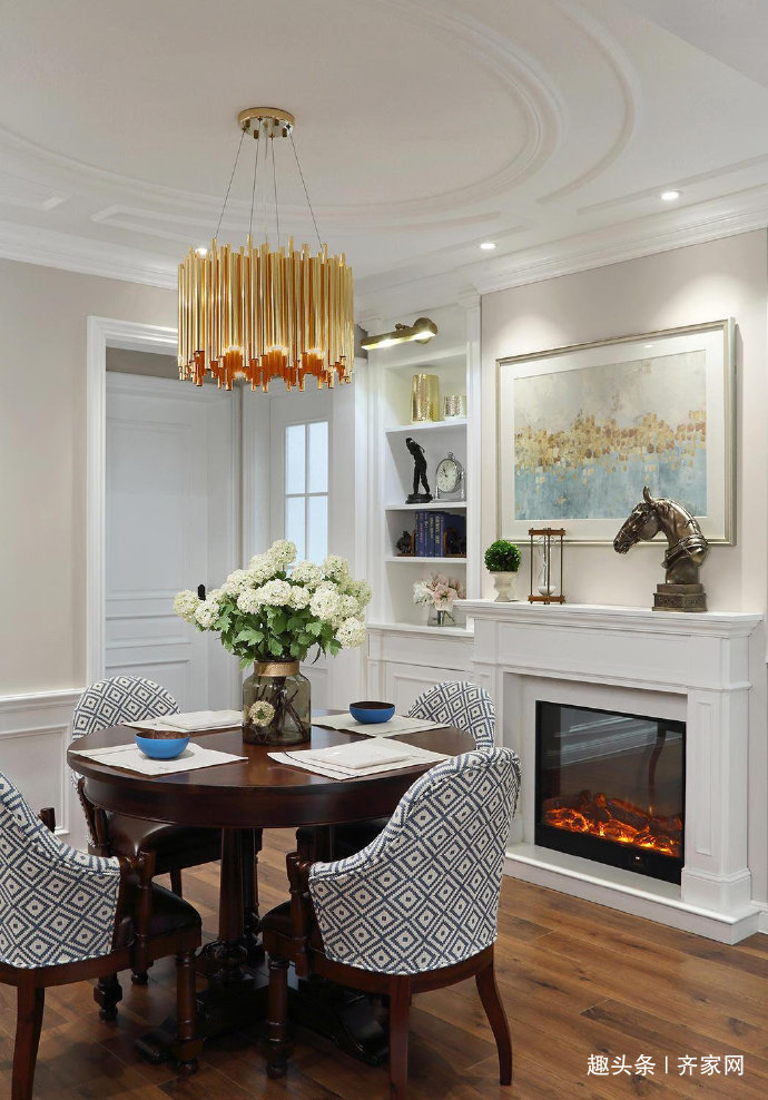 棉麻窗帘|108㎡美式风，素色棉麻窗帘，墙纸清新素雅，一家人的小温暖！