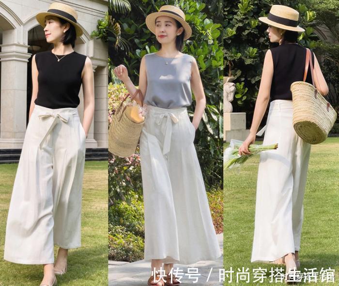 气质|这才是今年流行“白裤子”搭配，遮肉显瘦又百搭，轻松穿出好气质