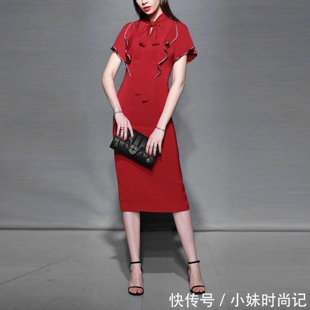 荷叶|洋气时尚的一款美裙,让你轻松穿出高雅贵气