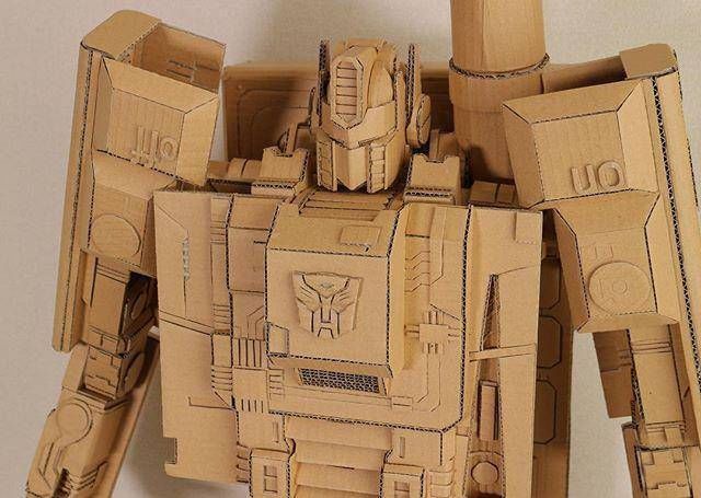 星球大战#日本妹子将废弃纸板做成模型,是可以被称为杰作的艺术品