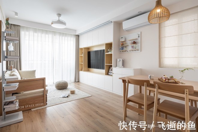 洞洞板|奶油色日式两居，强大收纳满满都是巧思