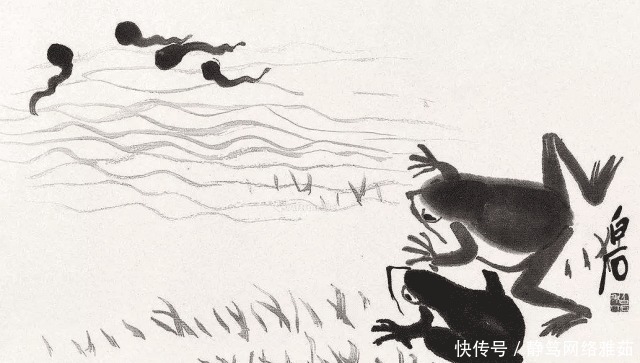 里出山泉|齐白石91岁时画6只蝌蚪,放大10后发现奥秘,专家:值1亿!