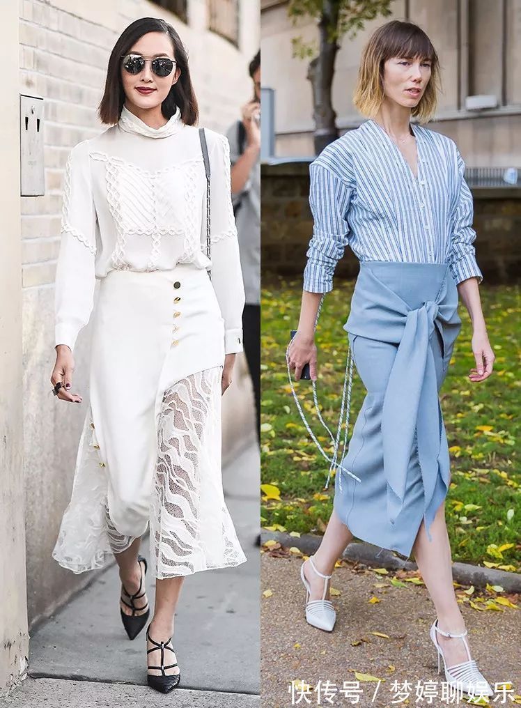 百褶裙|穿来穿去,还是衬衫+裙子最百搭时髦,一年四季都能让你美上天