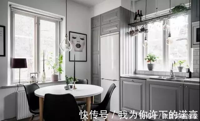 绿植|36平一室公寓,餐厨一体,客卧合并,个性红砖墙,装出小豪宅质感