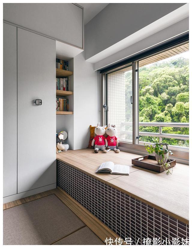 玄关|幸福退休生活!100㎡两人居,巧用45度斜角,打造开阔舒适的小家!