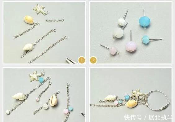 铁丝|嫌弃耳环难看,在家拿些珠子,串一串,每天都戴不同风格!附教程