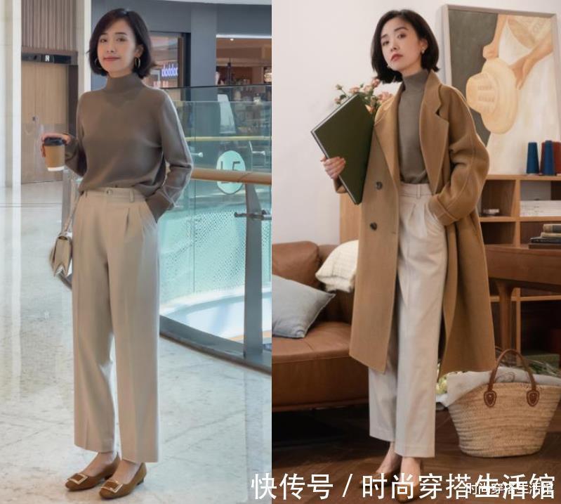 毛衣|这才是40岁女人该有的秋季穿搭,不显老、不扮嫩,保暖舒适又优雅