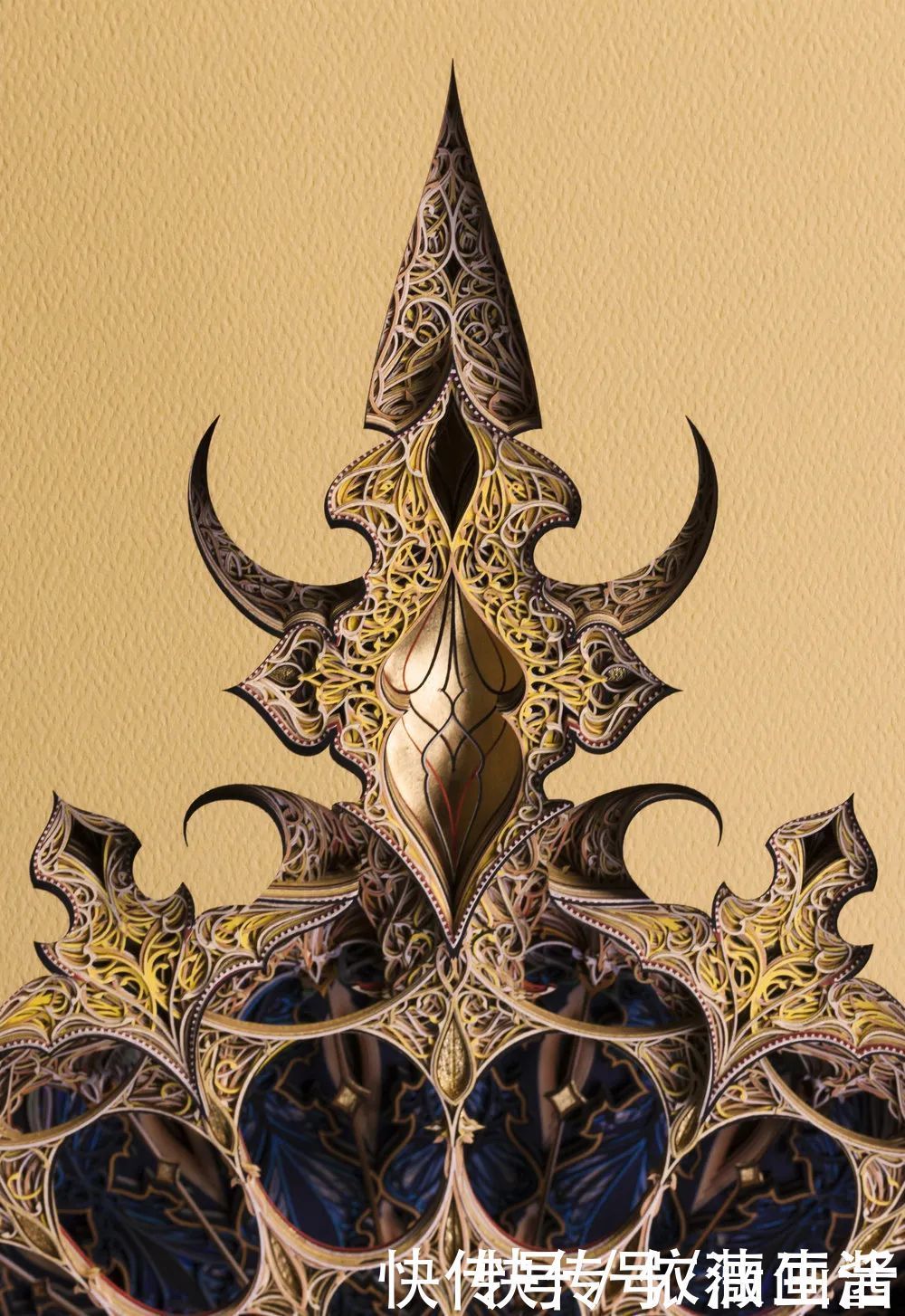 草图|他用时6个月,耗费200张纸,就为制作一个纸雕作品