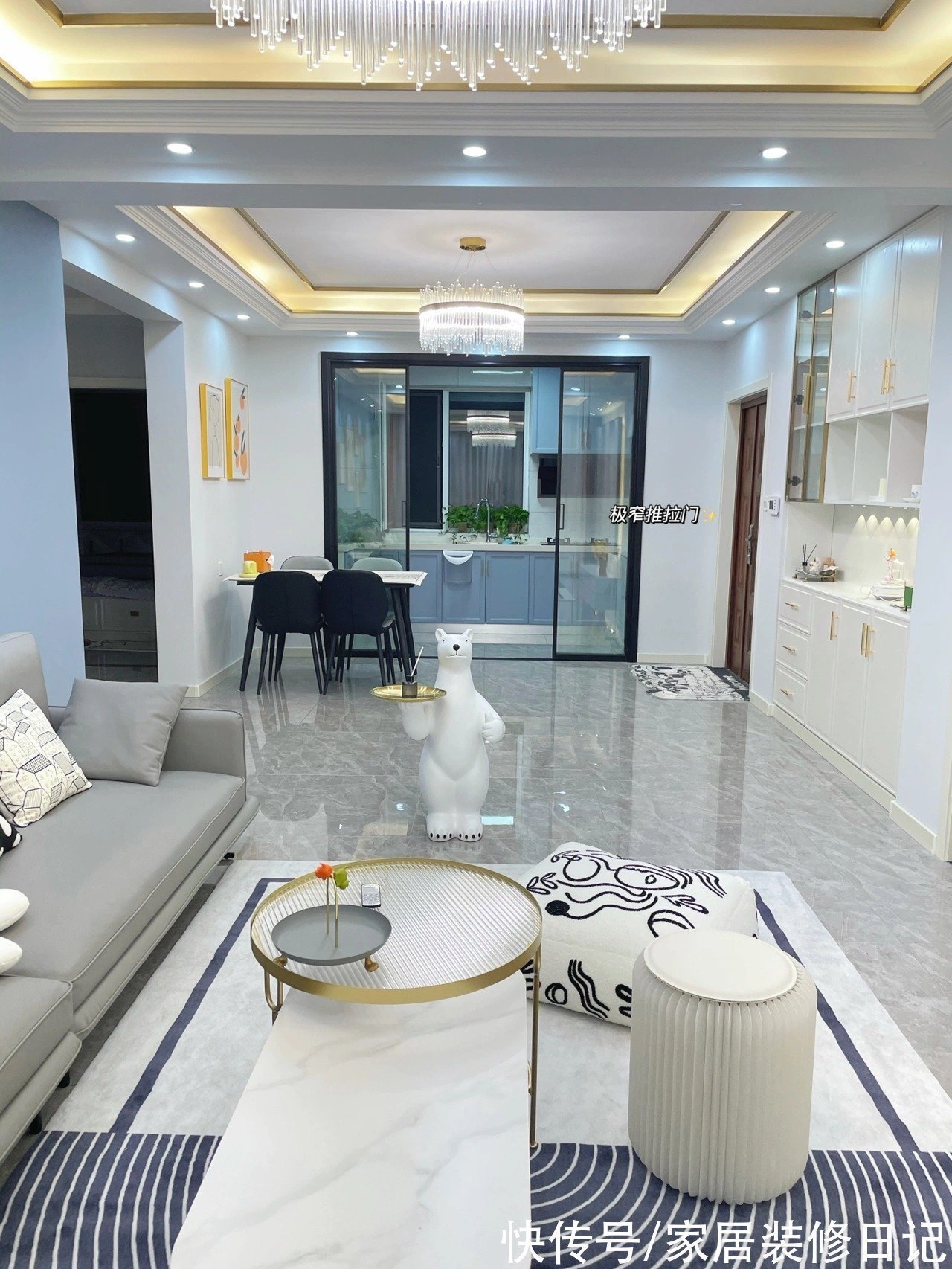 效果|全程自己设计,106平硬装才花7万,家具刚入场效果就已经远超20万