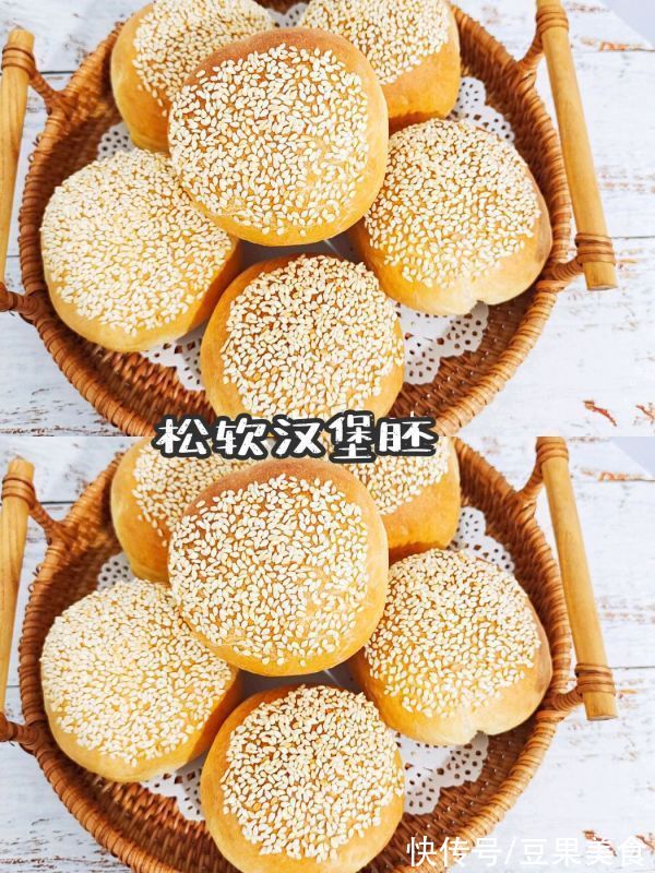 百吃不腻的松软无比的汉堡胚，夹什么都好吃。教程