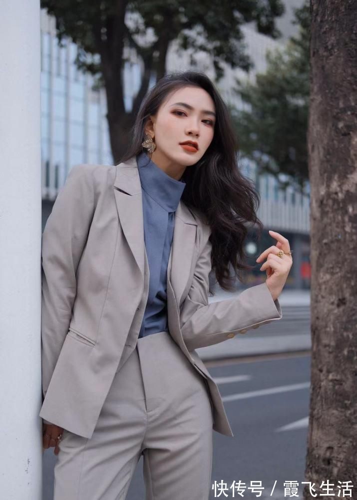 色调 职场女王穿搭学卫公子凹造型,干练的同时,还特别的高级