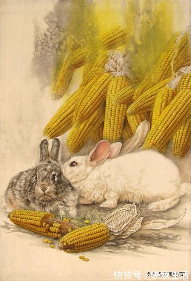 欣赏者！当代工笔领军人物李喆，他创作的工笔画鸟语花香、走兽顽皮可爱