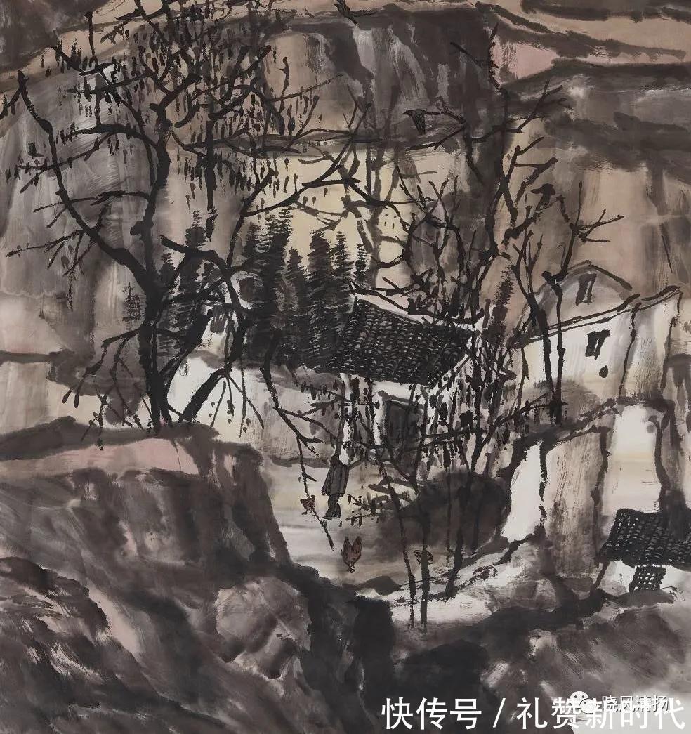 高原&艺术家高岩水墨画欣赏