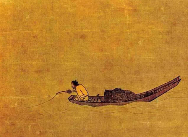 放大10倍!一幅暗藏高科技的千年古画,画船不画水,放大看以后发现惊喜