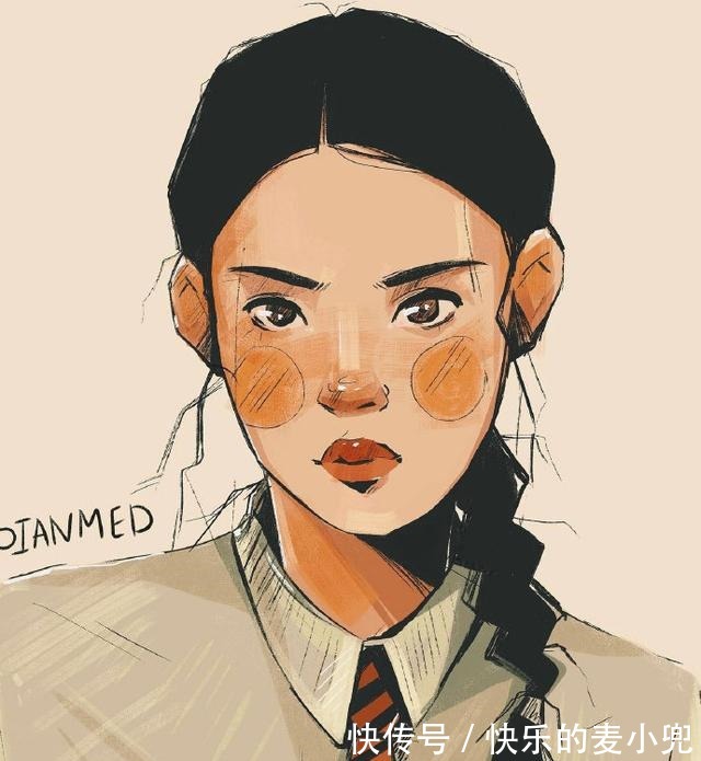 插画作品@个性十足的甜酷girl插画,时尚风格元素堪称宝藏!