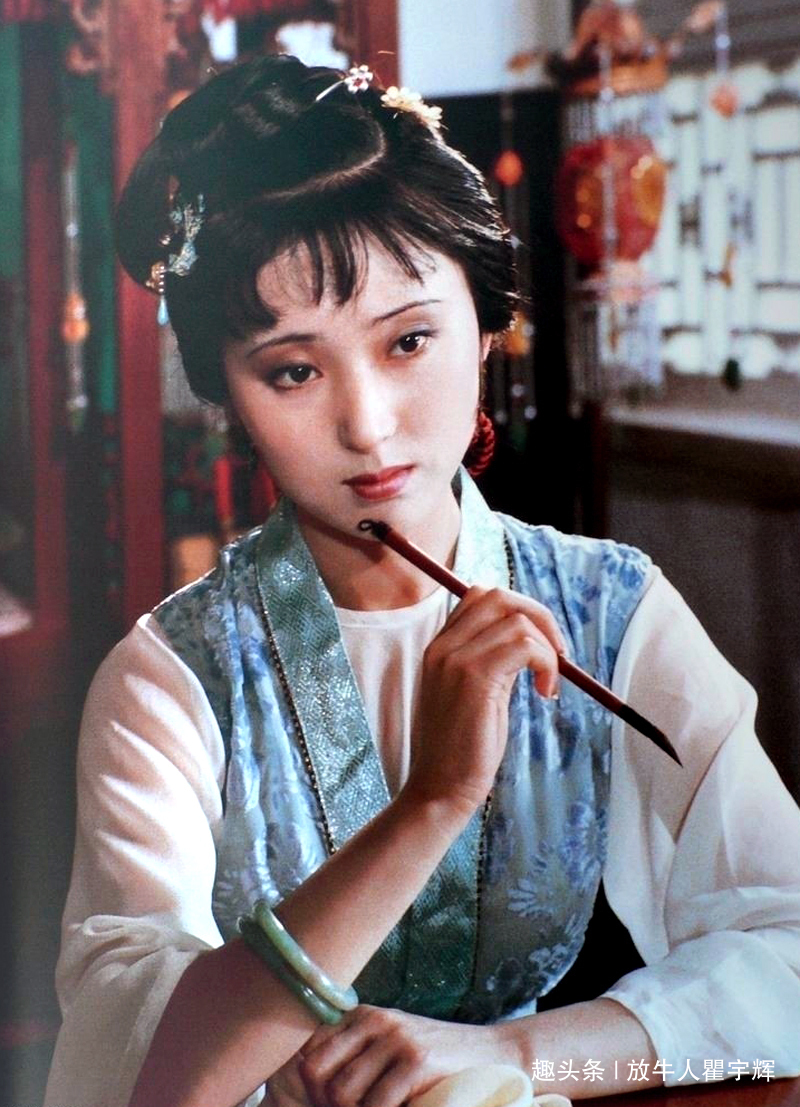 四大美女@陈晓旭,13张红楼梦剧照,真正的古典美人,天上掉下来的林妹妹