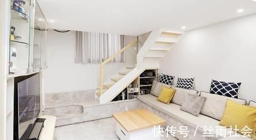 玄关|老公坚持客厅“下挖”45cm,硬是不买沙发太机智了,晒晒全屋