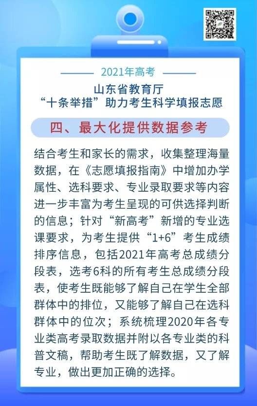 填报志愿|@2021高考生：山东“十条举措”助力考生科学填报志愿