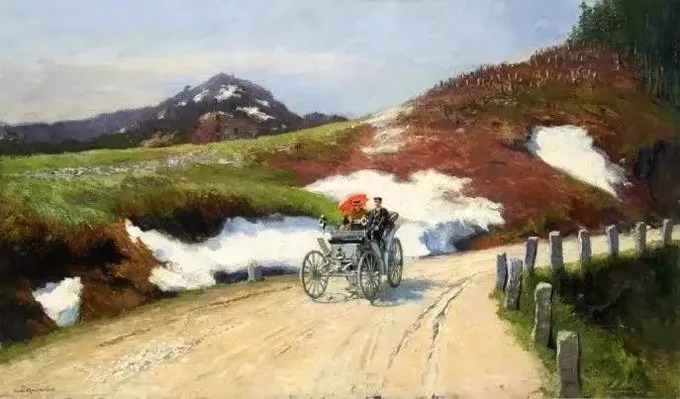 爱雨果!奥地利艺术大师,爱雨果·查勒蒙特的油画作品很清新自然!