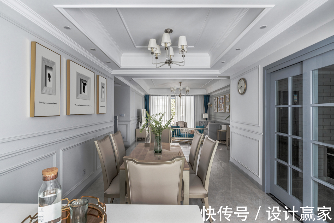 时尚|297㎡时尚美宅,华丽优雅的简美轻奢风,晒晒现场照