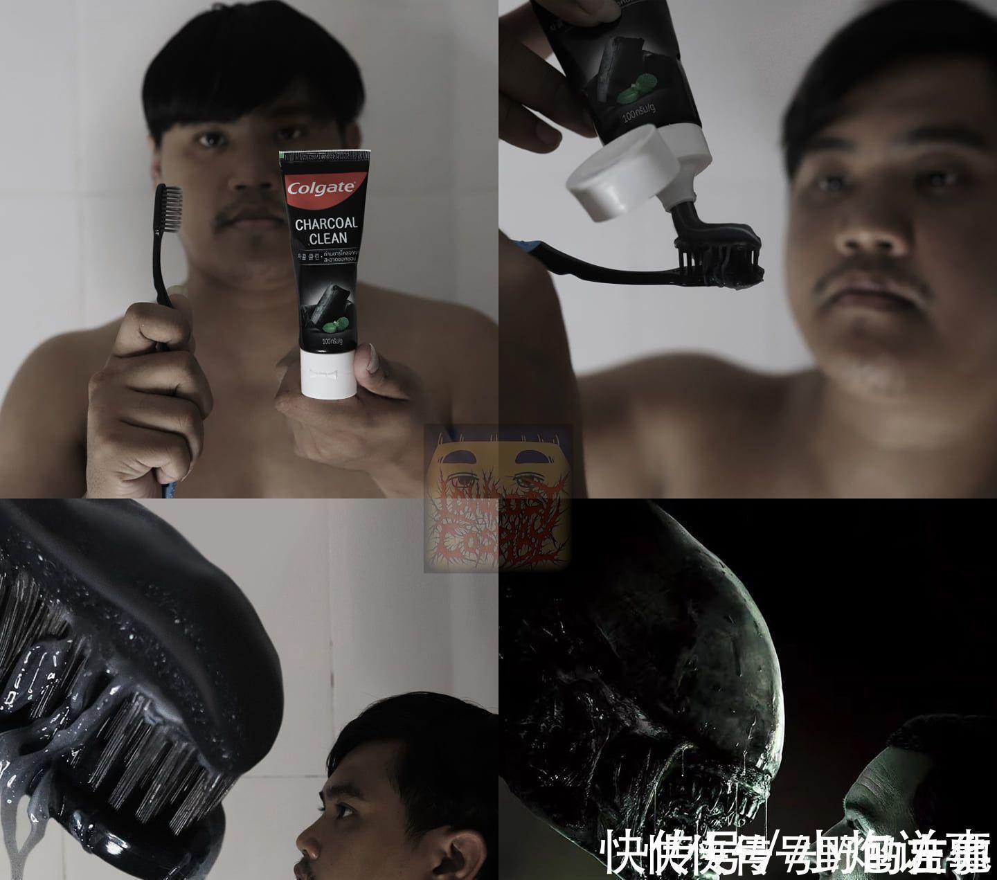 颜值担当|泰国小哥用脚COS哥斯拉，用牙膏还原异形，看到小丑后我跪了