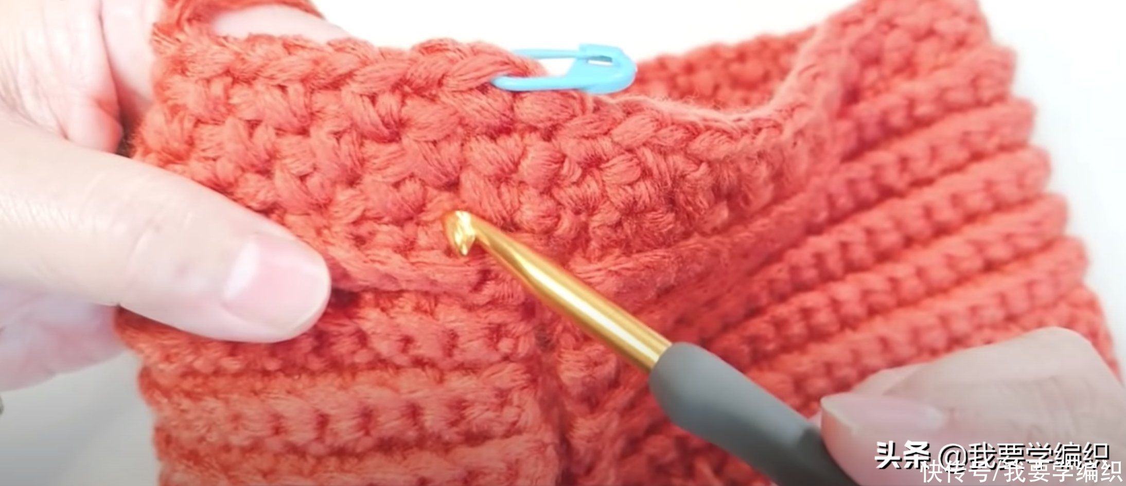 冬天来一款这样的暖帽,护耳辫子帽编织教程,重返你的少女时代