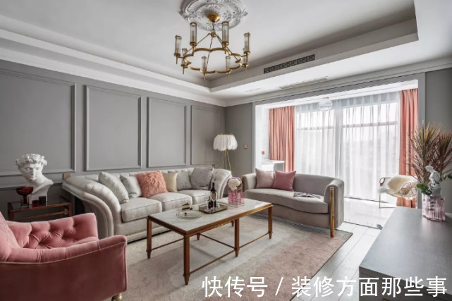 细节处|128平美式轻奢风三居室看起来就非常有档次,真是让人羡慕!