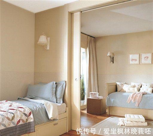 聪明的父母，都把一间儿童房隔成2间了！一儿一女同住一屋好方便！