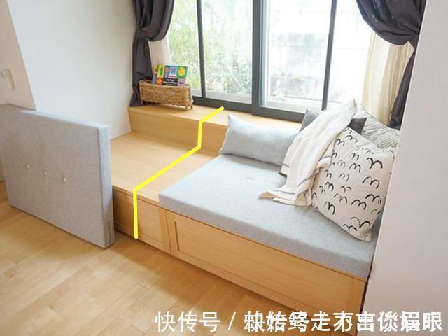 柜子|飘窗不用砸,直接打一圈柜子,凹下去30公分做个卡座,太聪明