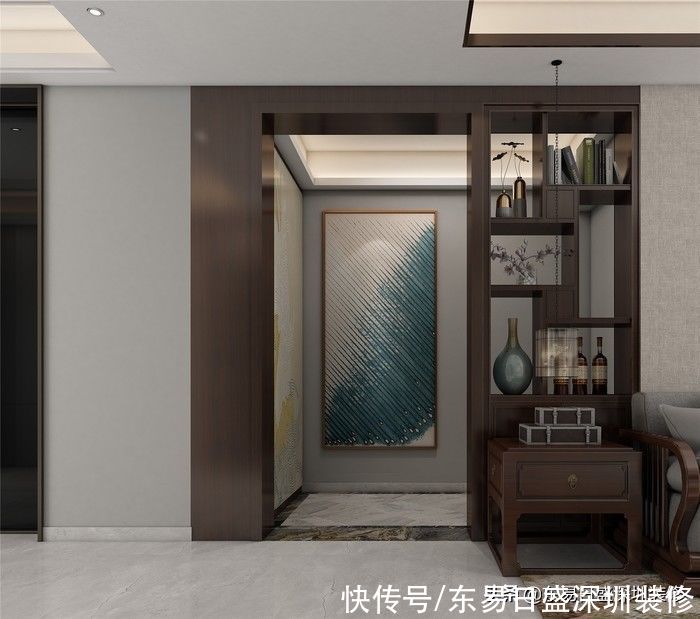 装修|深圳装修：135㎡盛芳园中式现代混搭，为父母打造的舒适家